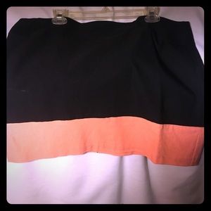 Black/Salmon skirt